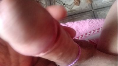 Spelen met mijn lul en mijn hond met mij